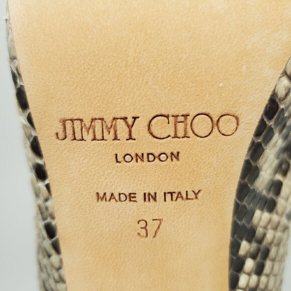 Jimmy Choo Snakeskin Stiletto Ankle Booties - Picture 5 of 6